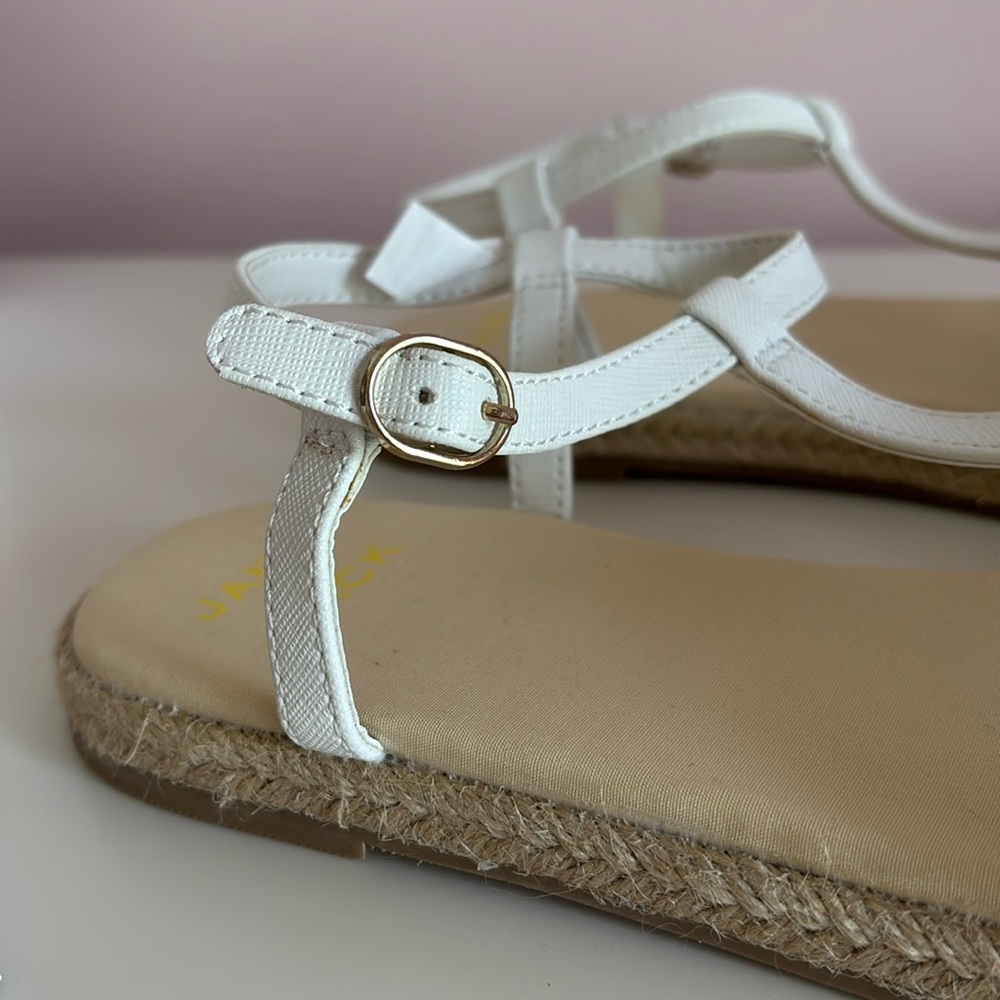 NWT Janie and Jack Collections White Lemon Sandals - Girls Size 5K - Picture 9 of 11